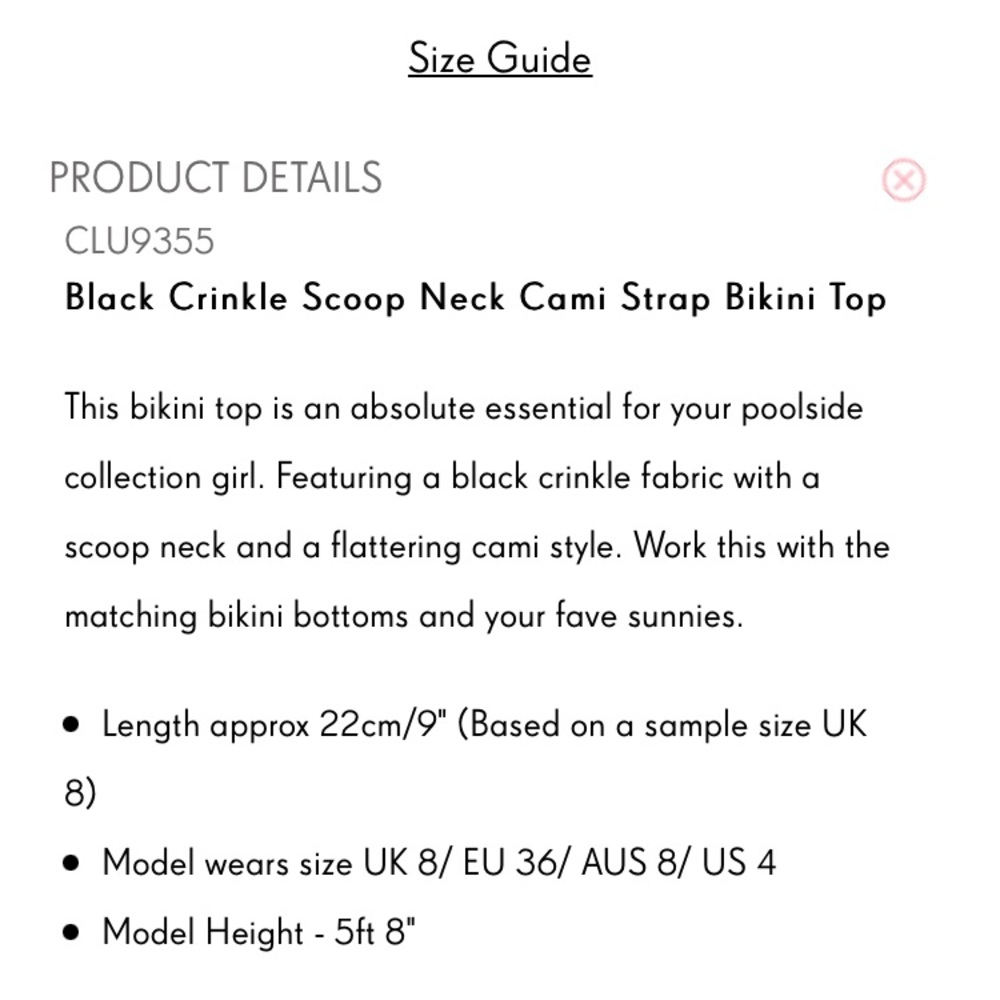 Black Scoop Neck Bikini Top - Picture 10 of 10